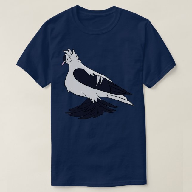 Camiseta Black Saxon Fairy Swallow Pigeon (Diseño del anverso)
