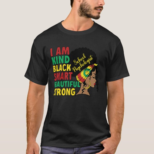 Camiseta Black School Psych African American School Psychol (Anverso)