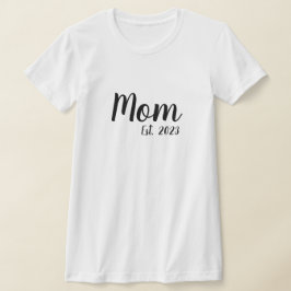 Camiseta Black Script Established Mom T-Shirt