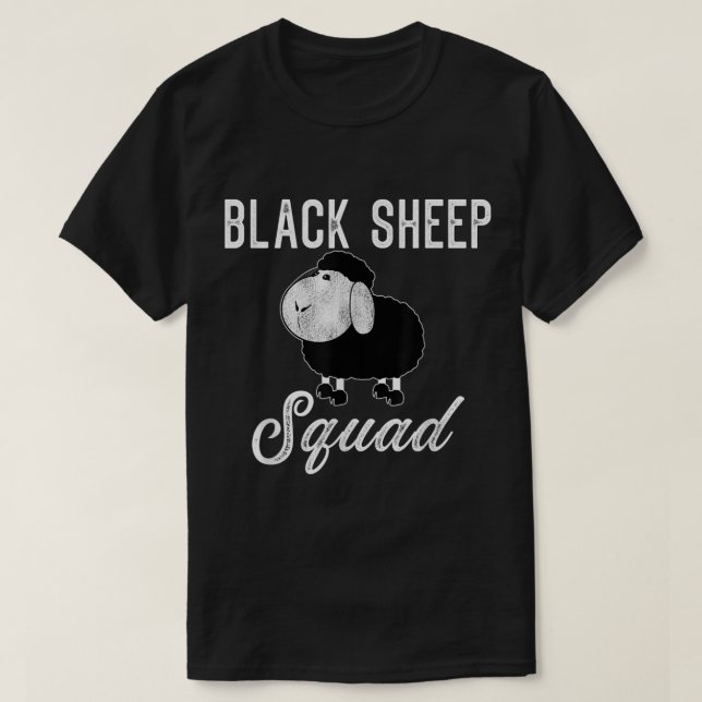 Camiseta Black Sheep Squad Funny Design (Diseño del anverso)