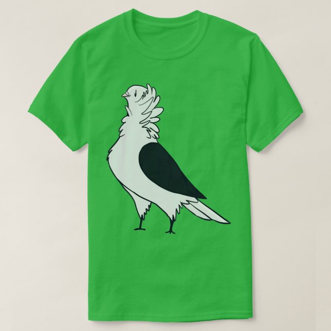 Camiseta Black Shield Old German Owl Pigeon (Diseño del anverso)