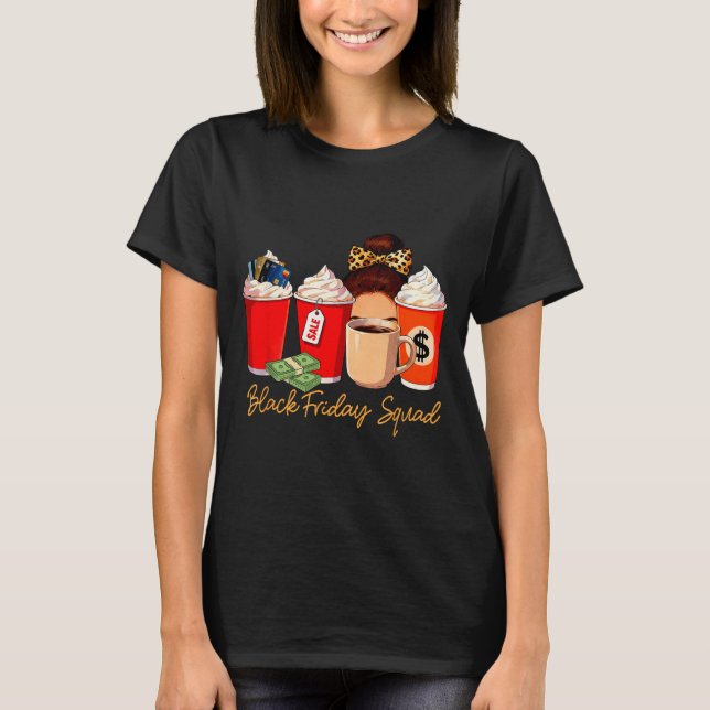 Camiseta Black Shopng Friday Squad Coffee C Coffee Lover  (Anverso)