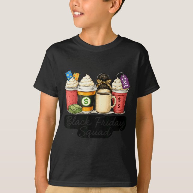 Camiseta Black Shopng Friday Squad Coffee C Coffee Lovers  (Anverso)