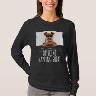 Camiseta Black Sleep Mask Irish Terrier Official Napping
