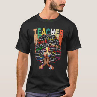 Camiseta Black Smart Teacher Afro Love Melanin African Amer
