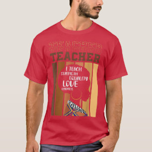 Camiseta Black Smart Teacher Afro Love Melanin African Amer