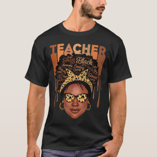 Camiseta Black Smart Teacher Black History Month Shirt for
