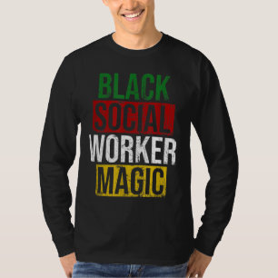 Camiseta Black Social Worker Magic Black History Month Empo