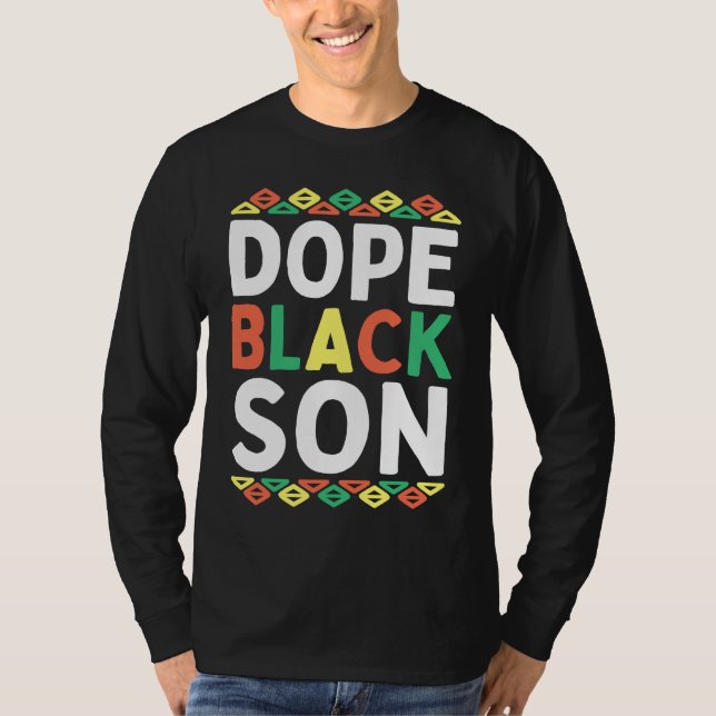 Camiseta Black Son African American Black History Month Pri (Anverso)