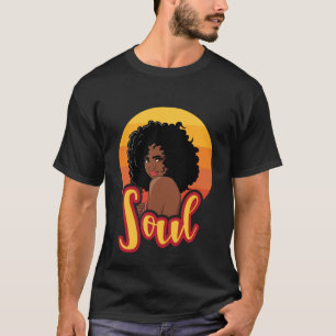 Camiseta Black Soul Music Black Chica Music Black History M