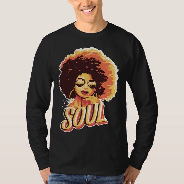 Camiseta Black Soul Queen Jazz Singing Musician Soul Artist (Anverso)