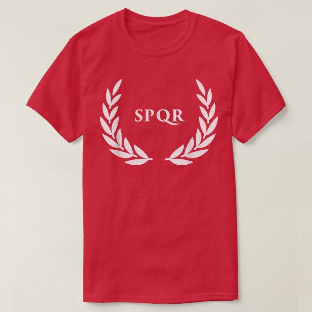 Camiseta Black SPQR Rome Caesar  (Diseño del anverso)