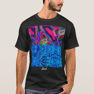 Camiseta black t-shirt for men with neon print