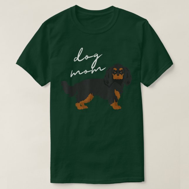 Camiseta Black & Tan Cavalier King Charles Spaniel Perro Mo (Diseño del anverso)