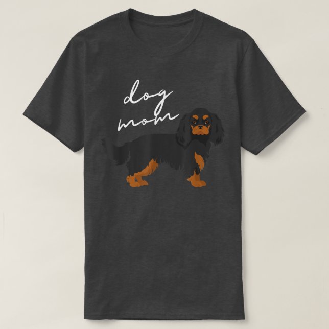 Camiseta Black & Tan Cavalier King Charles Spaniel Perro Mo (Diseño del anverso)
