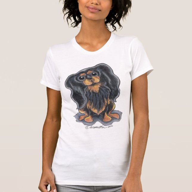 Camiseta Black Tan CKCS Sit Bonito (Anverso)