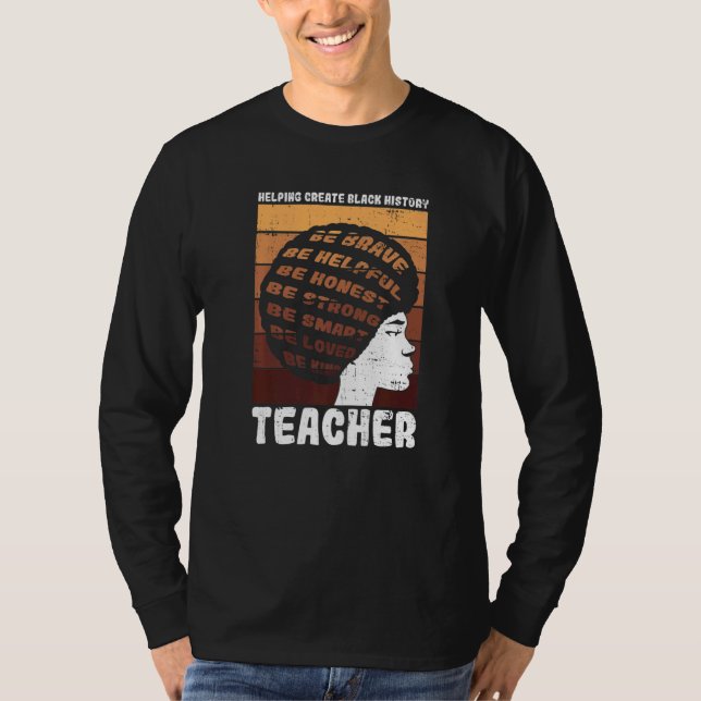 Camiseta Black Teacher Educator African American Black Hist (Anverso)