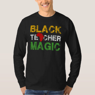 Camiseta Black Teacher Magic Black History Month 2022 Afri