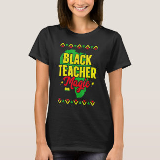 Camiseta Black Teacher Magic Black History Month African Am