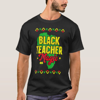 Camiseta Black Teacher Magic Black History Month African Am