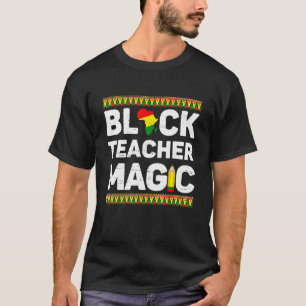 Camiseta Black Teacher Magic Black History Month Pride Funn