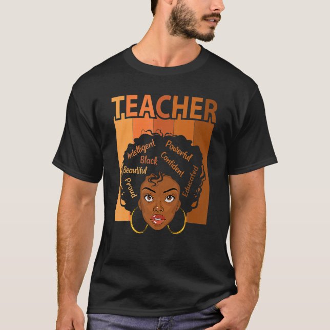 Camiseta Black Teacher Magic Black History Month Teacher Te (Anverso)