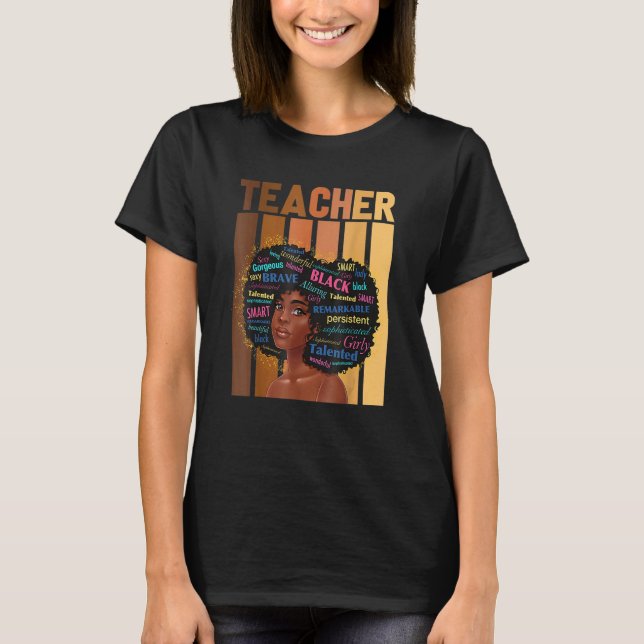 Camiseta Black Teacher Magic Black History Month Teacher Te (Anverso)
