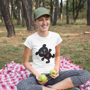 Camiseta Black Teddy Bear Love