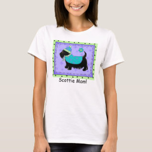 Camiseta Black Terrier Dog Purple Green Personalizado Scott