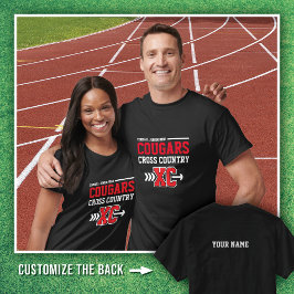 Camiseta Black Tomball Jr. High Cougars Cross Country