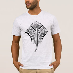 Camiseta Black Tribal Stingray Manta Ray