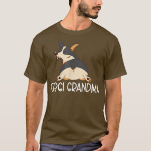 Camiseta Black Tricolor Corgi Abuela Lover Corgi Grand