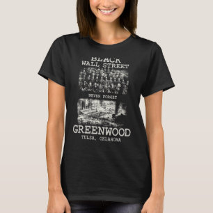 Camiseta Black Wall Street Tulsa Oklahoma Black History