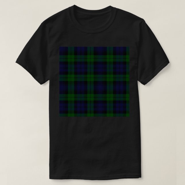 Camiseta Black Watch Scottish Tartan Clan Scotland (Diseño del anverso)
