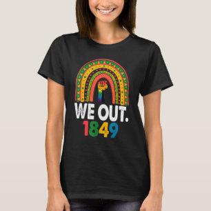 Camiseta Black We Out 1849 Mujeres Arcoiris Africanas Black
