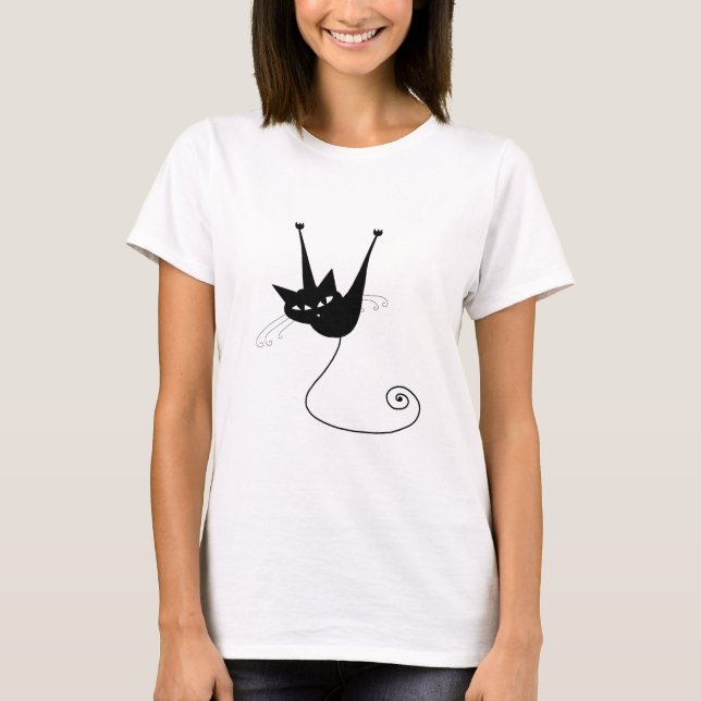Camiseta Black Whimsy Kitty 1 (Anverso)