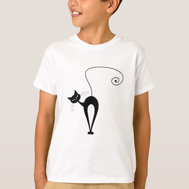 Camiseta Black Whimsy Kitty 3 (Anverso)