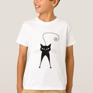 Camiseta Black Whimsy Kitty 6