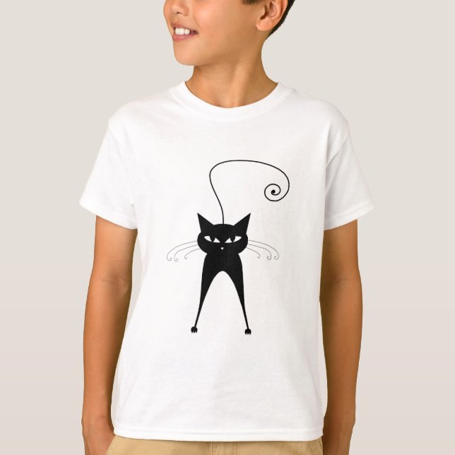 Camiseta Black Whimsy Kitty 6 (Anverso)