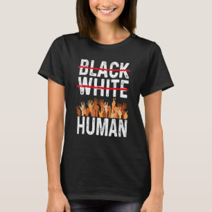 Camiseta Black White Human Equality Appare Black History Mo