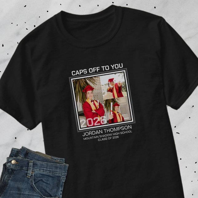 Camiseta Black & White Photo Collage 2026 Grad Family Group (Subido por el creador)