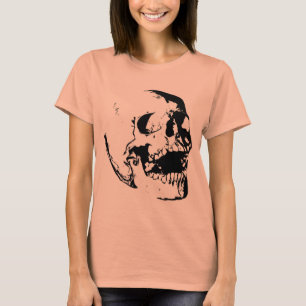 Camiseta Black White Skull