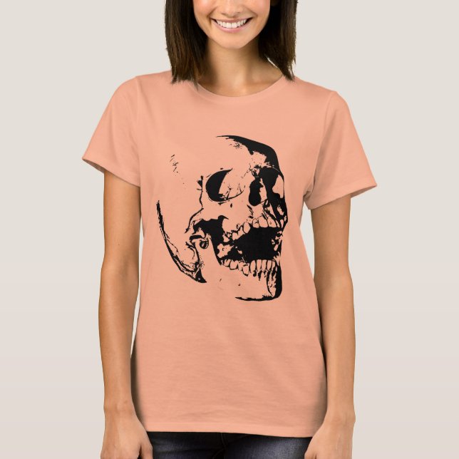 Camiseta Black White Skull (Anverso)