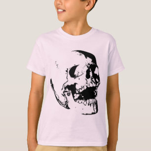 Camiseta Black White Skull
