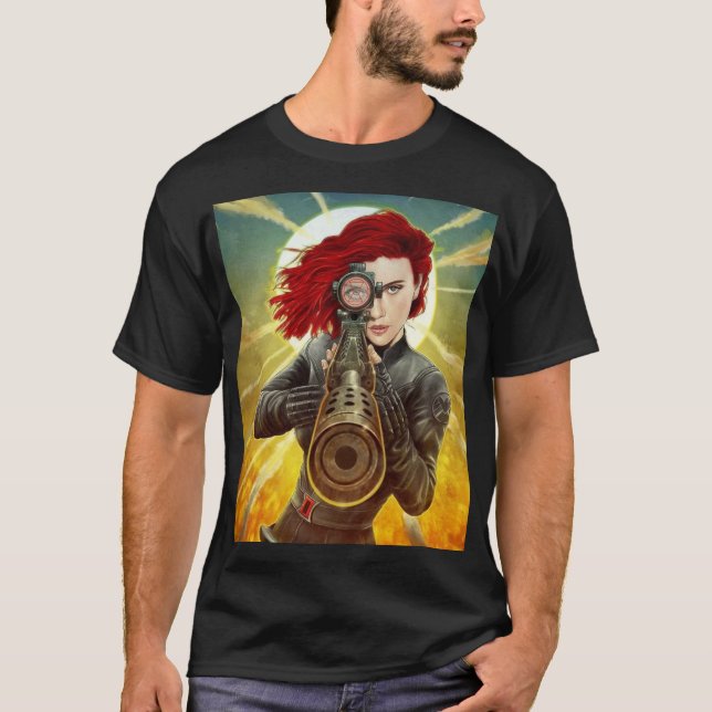 Camiseta Black Widow – Precision Strike Heroine (Anverso)