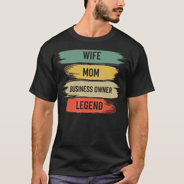 Camiseta Black Wife Mom Business Owner CEO Entrepreneur Wom (Anverso)