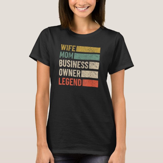 Camiseta Black Wife Mom Business Owner CEO Entrepreneur Wom (Anverso)