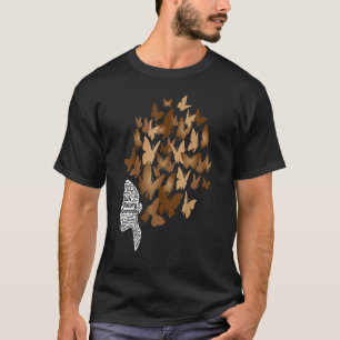 Camiseta Black Woman Afro Butterfly Guay Black History Mont