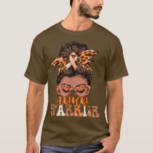 Camiseta Black Women Messy Bun ADHD Warrior Gifts