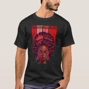 Camiseta Black Women Queen Stronger Than Epidermolysis Bull